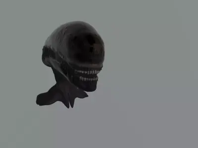 xenomorph head sculpt 3D model