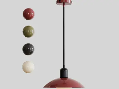 Arundel Orb Pendant 5 color combination 3D model