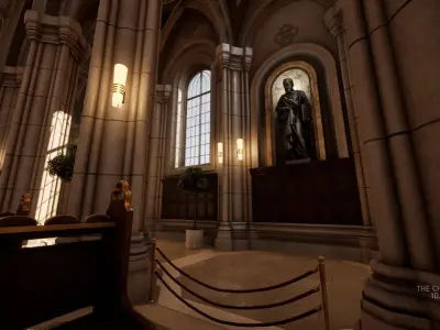 The Church - Unreal Engine Project Low-poly 3D model