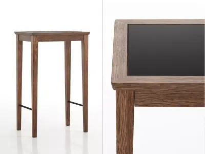 No two side tables with tops 3D model