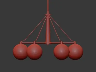 Kichler 44269PN Marilyn 6 Light 3D model