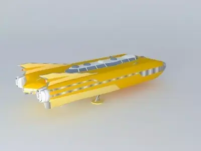ARGO ASTRONAUTIX space cadillac 3D model
