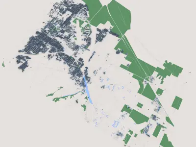 Palm Springs City California 3D model