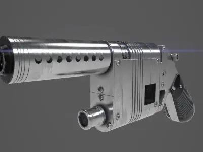 Star Wars Movie Reys -NN14 Blaster Low-poly 3D model