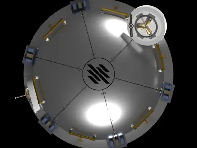 NanoRacks Bishop airlock 3D model