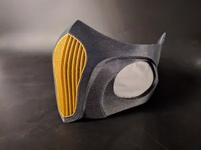 Respirator - Breathing Mask With HEPA Filter Free 3D print model
