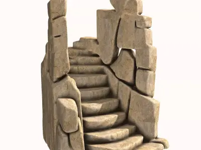 Rock Stair 3 3D print model