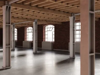 Photorealistic English Brick Interior 3ds Max Corona 9 3D model