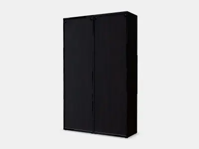 BESTA Storage combination w glass doors 2 Low-poly 3D model