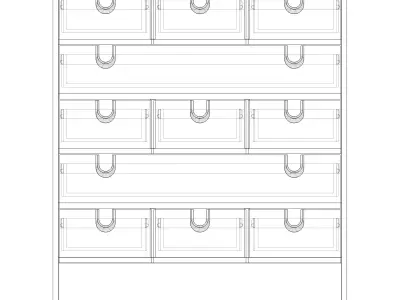 commode 14 Low-poly 3D model
