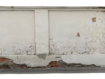 Old Street Fence Low-poly 3D model
