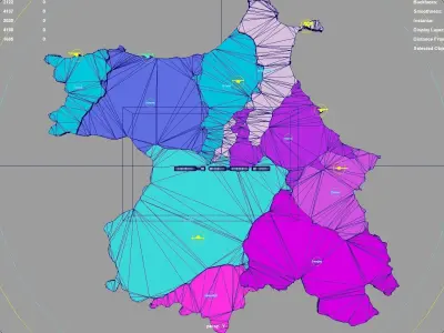 Sinop  Black Sea Region  Turkey map region geography political 3D model
