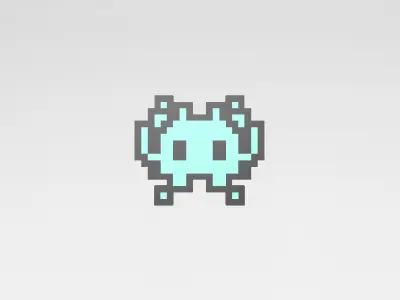 Apple Alien Monster Emoji Pack 01 Low-poly 3D model