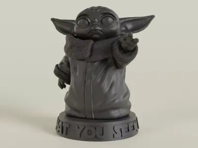 Baby Yoda 3D Model 3D print model