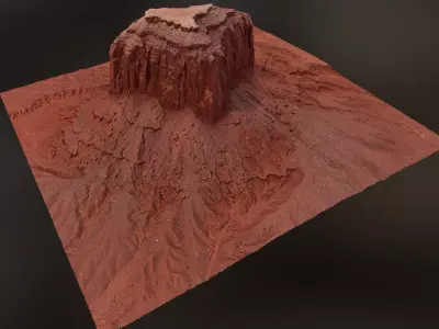 Canyon Cliff D - Scan 3D model
