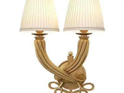 1stdlibs Jules Leleu double torsade sconce Low-poly 3D model
