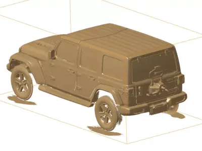 Jeep Wrangler JL 2024 3d scan data 3D model 3D model 3D model