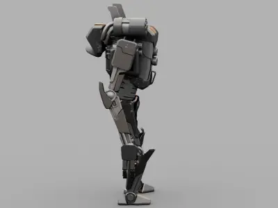 COMBAT DROID    rigged character 3D model