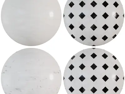 Ceramic Patterned Wall and Floor for kitchen - seamless Texture