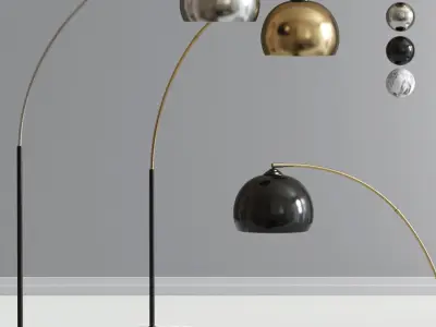 Versanora Arquer Arc Floor Lamp 3D model