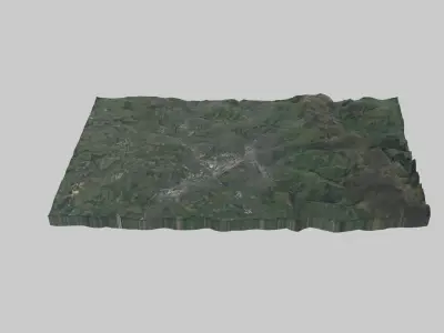 Sheffield City Low-poly 3D model