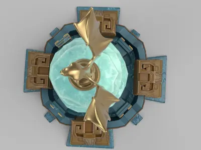 Stylized tower Low-poly 3D model buy