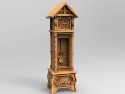 Grandfather Clock 3D print model