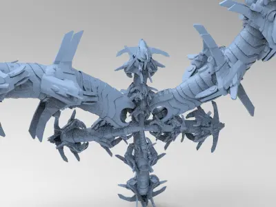 Transformer tail architecture 6 Low-poly 3D model