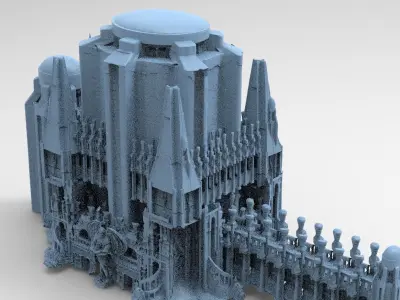 Ancient Ritual Tower walkway 2  3D model