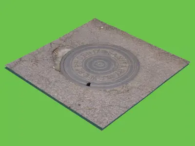 Phoenix Manhole Cover -3D Scan 3D model