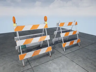 New York Enviromnet stuff Low-poly 3D model