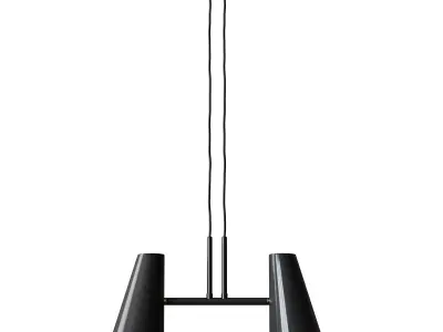 Cono pendant lamp 2 shades 3D model