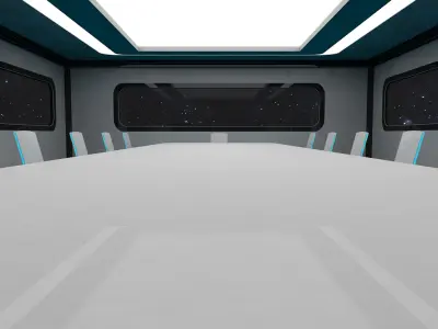 Sci Fi Conference Room 3D model