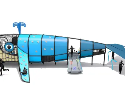 Whale Playground 3D model