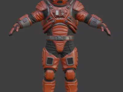 Astronaut Spacesuit 3D Model 3D model