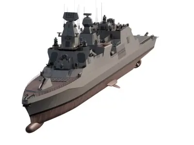 GREEK NAVY MULTIROLE FRIGATE 3D model