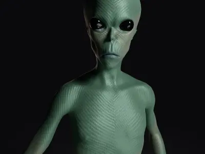Realistic Alien 3D model