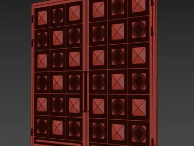 Gate black loft 013 3D model