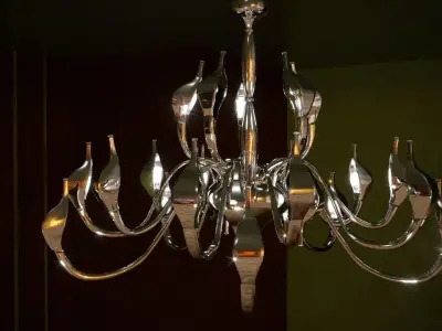 Chandelier Lightstar Cigno Collo 3D model