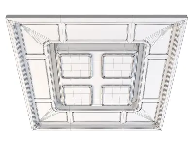 Futuristic Apartment Ceiling 3D model buy