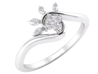  Women Ring Render 3dm STL MTL SLC JCD OBJ FBX Details 3D print model 50