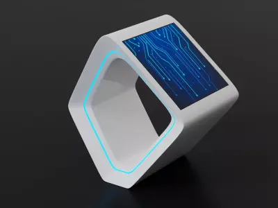 Touch Screen Monitor for public space - perfect for showroom Free 3D model