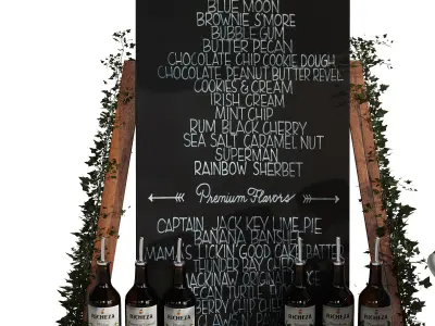 Ice Cream cart 2 blue 3D model