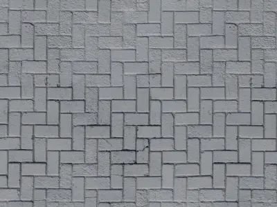 Red brick paving PBR Texture