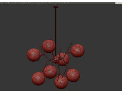 POLARES CHANDELIER Low-poly 3D model