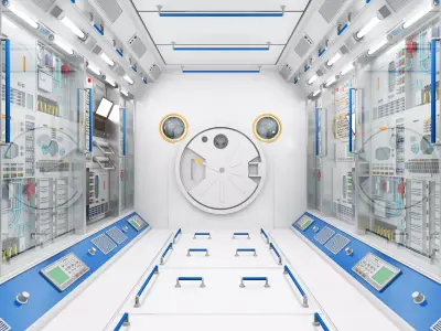 space station astronaut  shuttle 3D model