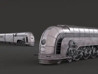  Steampunk Locomotive Chassis Gear Drive 