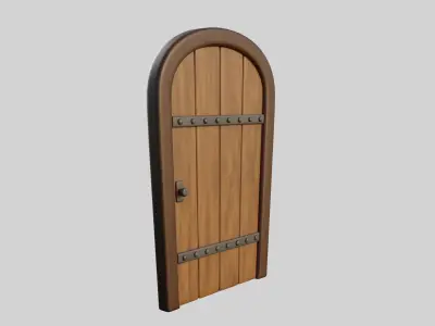 Cartoon Door 17b 3D model