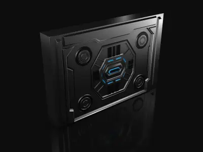 Sci Fi Door 3D model