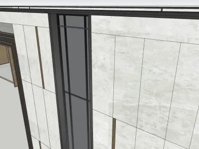 Main entrance of colony architecture graduation thesis  3D model